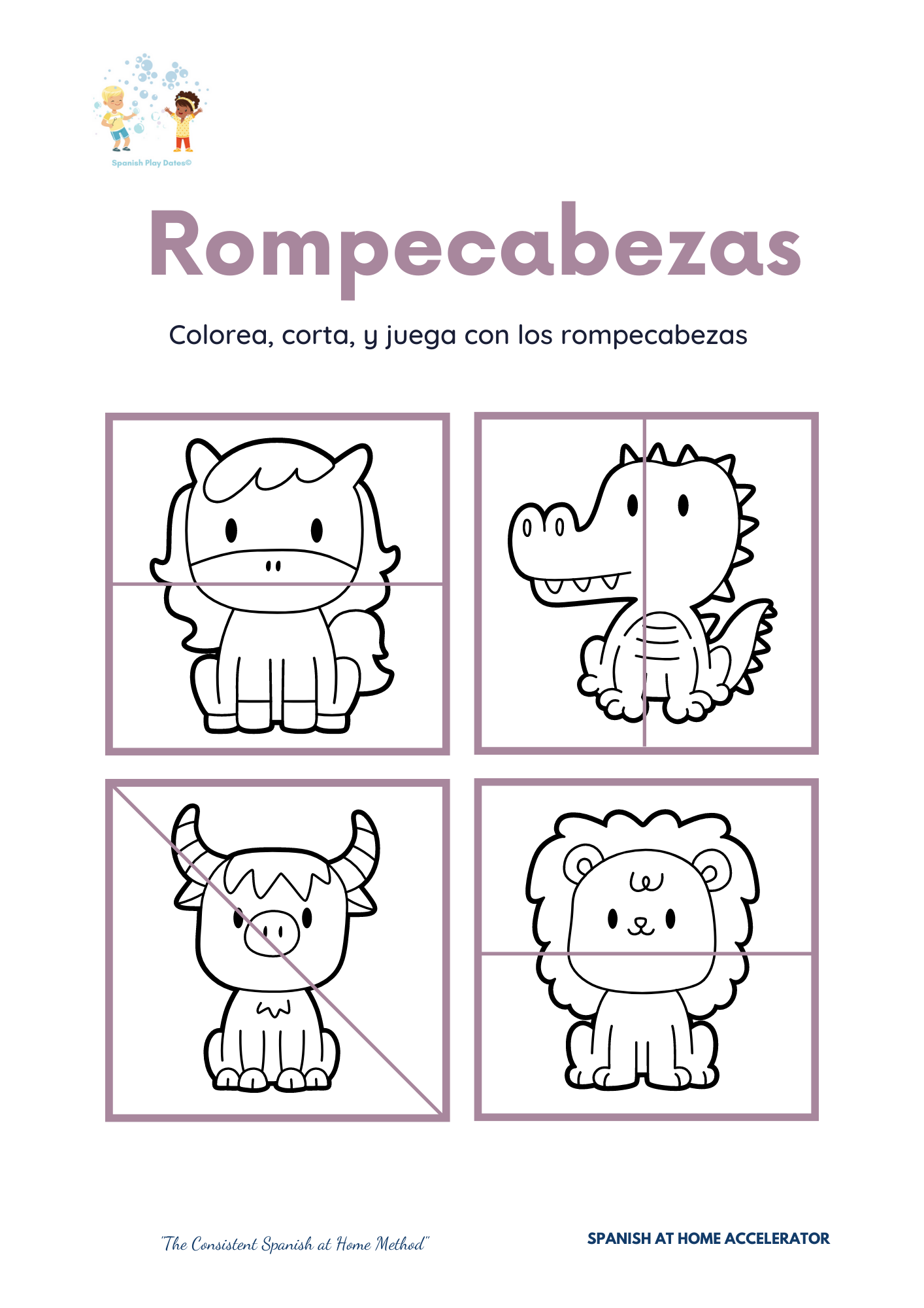 Spanish Activity book for ages 2-4 (105 pages)