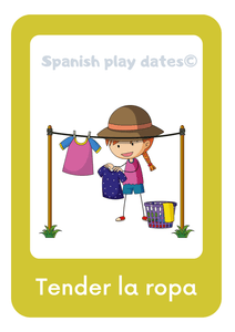 Action Verbs Flashcards for Children