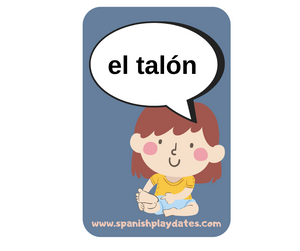Spanish "Body Parts" Flashcards for Kids - Interactive Language Exploration with Playful Imagery"